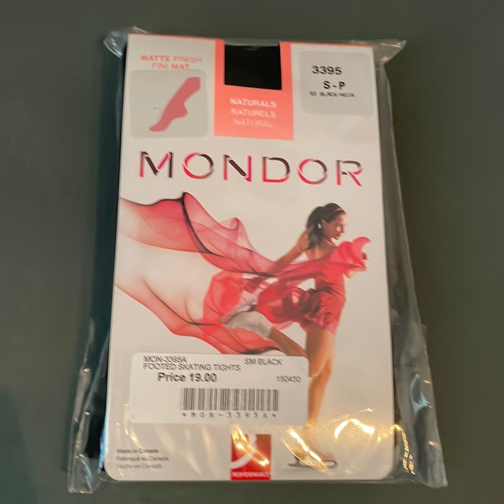 Mondor- NWT Ice Skating Footed Tights